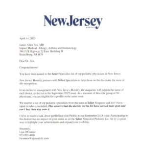 NJ Monthly Award Letter